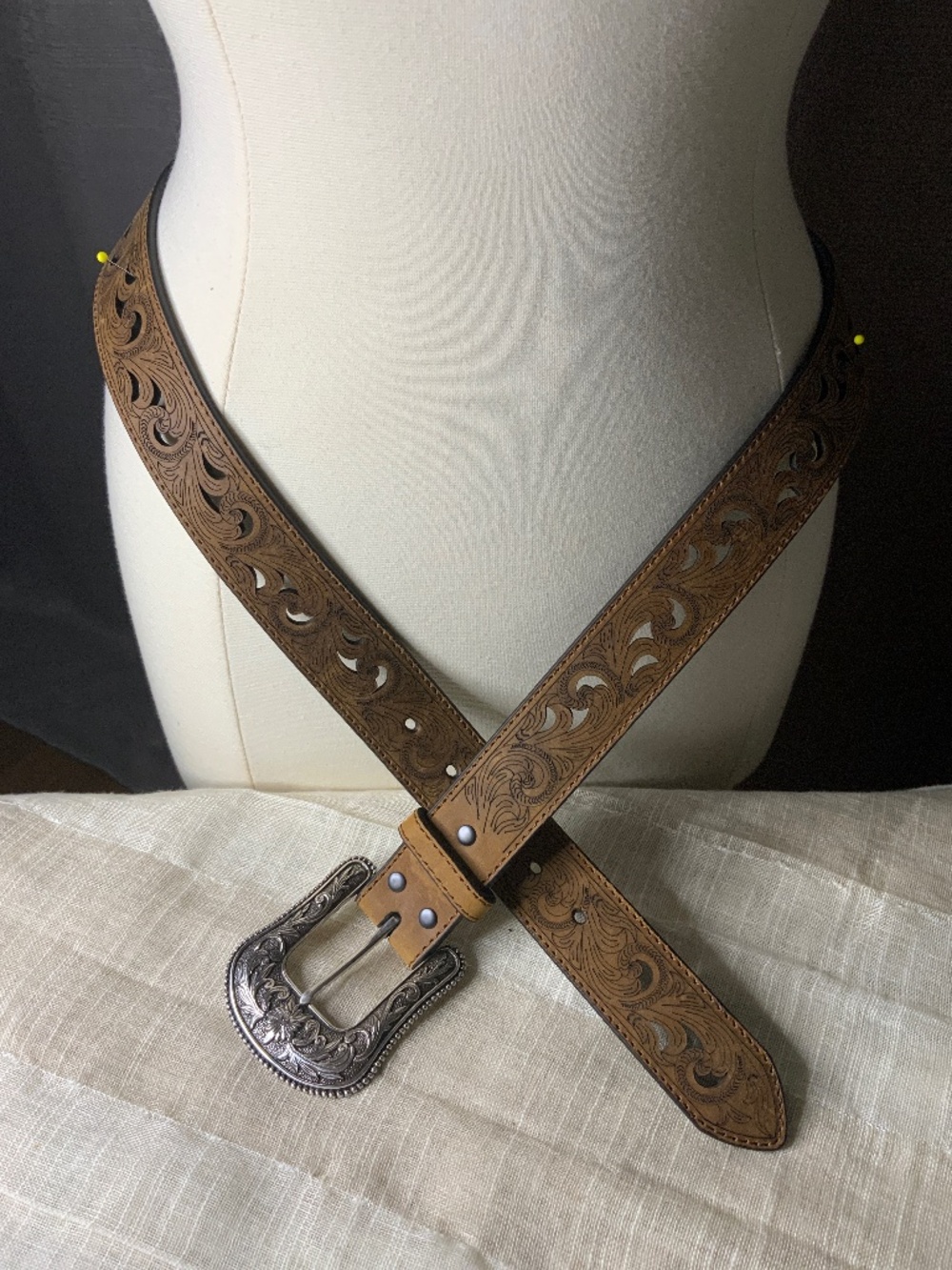 Ariat Western Leather Bling Belt XL